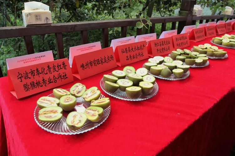 活动现场浙江喜盈天农业开发发布了猕猴桃衍生产品——"醉猕